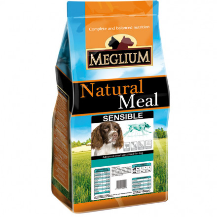 Сухой корм Meglium Sensible для собак с чувствительным пищеварением с ягненком и рисом - 15 кг
