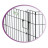 MidWest вольер Life Stages 8 панелей с дверью-MAXLock черный 61х91 см