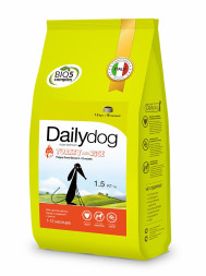 Сухой корм Dailydog для щенков мелких пород с индейкой и рисом - 1,5 кг
