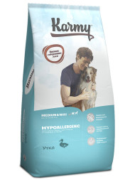 Karmy Hypoallergenic Medium &amp; Maxi сухой гипоаллергенный корм для взрослых собак средних и крупных пород с уткой - 14 кг