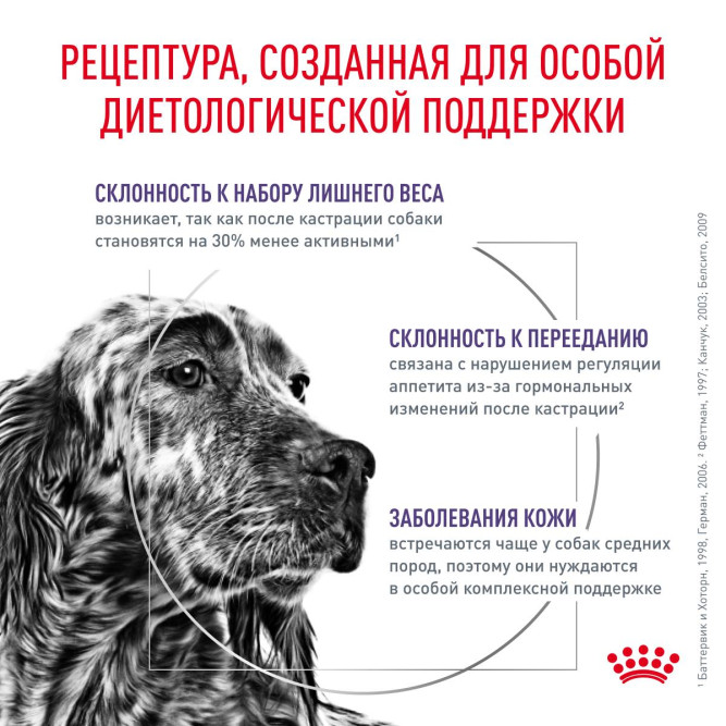Royal Canin Neutered Adult сухой корм для кастрированных собак - 3,5 кг