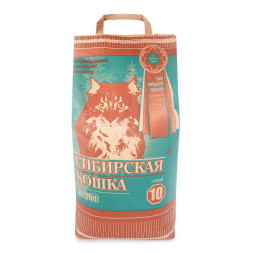 Сибирская Кошка &quot;Лесной&quot; древесный наполнитель для кошачьего туалета - 10 л (6,5 кг)