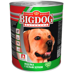 Зоогурман Big Dog Grain line влажный корм для взрослых собак всех пород, с индейкой и белым зерном - 850 г x 6 шт