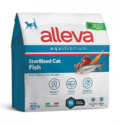 Alleva Equilibrium Sterilized Fish сухой корм для стерилизованных кошек рыба - 400 г