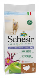 Schesir Natural Selection Dog Adult сухой беззерновой корм для взрослых собак средних и крупных пород с индейкой - 9,6 кг