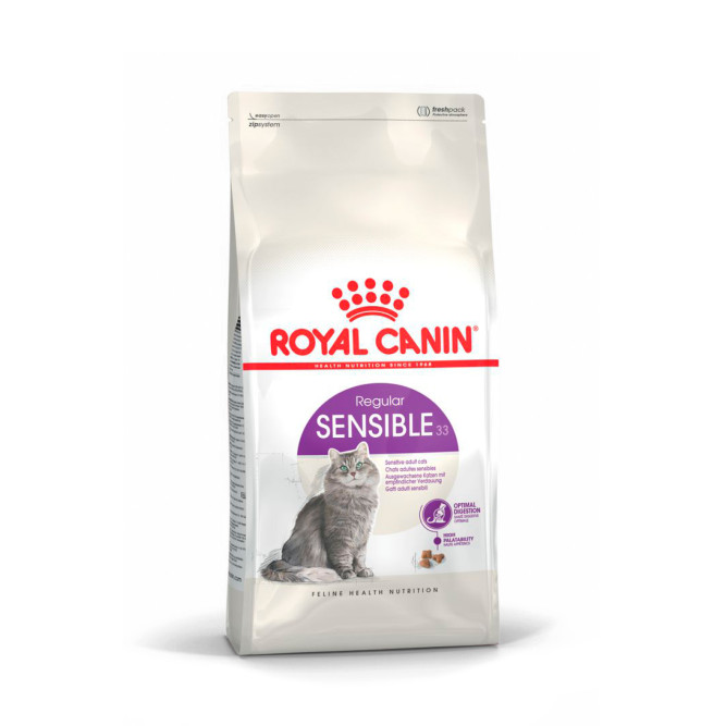 Royal Canin Sensible 33 сухой корм для взрослых кошек с чувствительной пищеварительной системой - 200 гр