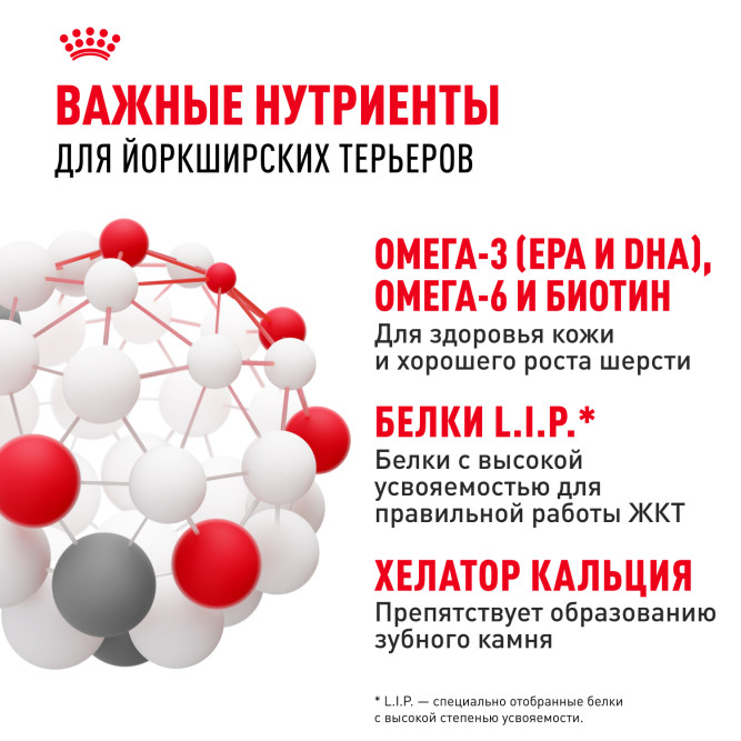 Royal Canin Yorkshire Terrier Adult для собак породы йоркширский терьер в возрасте от 10 месяцев - 3 кг