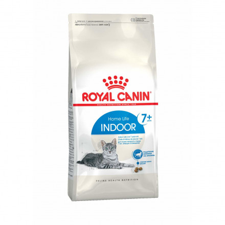 Royal Canin Feline Indoor 7+ сухой корм для пожилых кошек с 7 до 12 лет, постоянно проживающим в помещении - 400 г