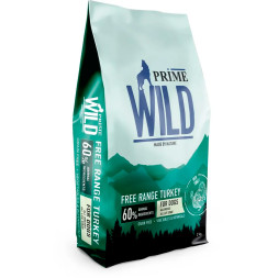 Prime Wild GF Free Range сухой беззерновой корм для взрослых собак и щенков всех пород, с индейкой - 2 кг