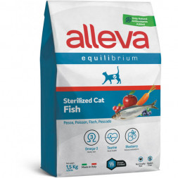 Alleva Equilibrium Sterilized Fish сухой корм для стерилизованных кошек рыба - 1,5 кг