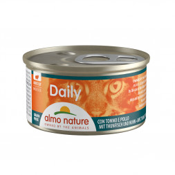 Almo Nature Daily Menu Adult Cat Mousse Tuna &amp; Chicken консервы нежный мусс для взрослых кошек меню с тунцом и курицей - 85 г х 24 шт