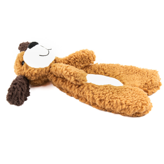 AROMADOG Rescue игрушка для собак Собачка без наполнителя, 30 см, с пищалкой, рыжая