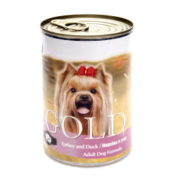 Nero Gold консервы для собак с индейкой и уткой - 410 г х 24 шт