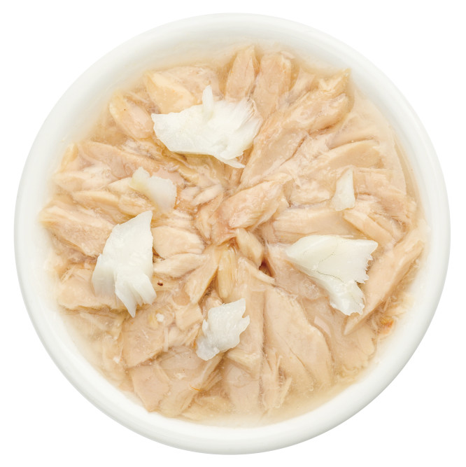 Деревенские лакомства Домашние обеды влажный корм для взрослых кошек с тунцом и окунем в нежном желе, в паучах - 70 г х 12 шт