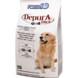 Forza10 Depura Active полнорационный диетический корм для взрослых собак, с рыбой - 10 кг