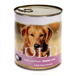 Nero Gold консервы для собак с индейкой и уткой - 810 г х 12 шт