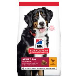Сухой корм Hills Science Plan для взрослых собак крупных пород для поддержания здоровья суставов и мышечной массы, с курицей - 12 кг
