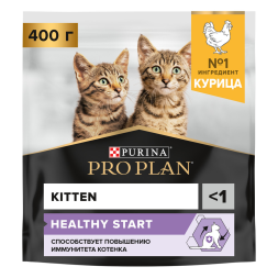 Pro Plan Healthy Start сухой корм для котят, с курицей - 400 г