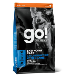 GO! Skin + Coat Chicken сухой корм для щенков и собак с цельной курицей, фруктами и овощами - 1,59 кг