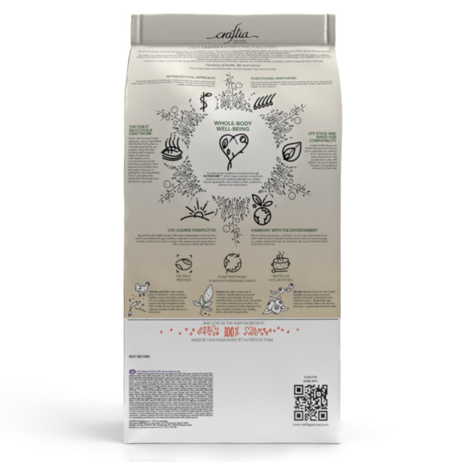 Craftia Harmona сухой корм для взрослых кошек с курицей и рыбой - 1,4 кг