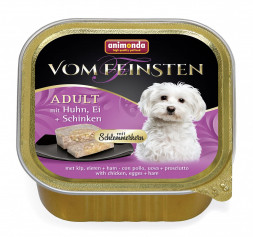 Animonda Vom Feinsten Adult Меню для гурманов влажный корм для привередливых собак с курицей, яйцом и ветчиной - 150 г (22 шт в уп)