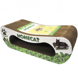 HOMECAT Мятная волна когтеточка из гофрокартона большая, 61х25х20 см