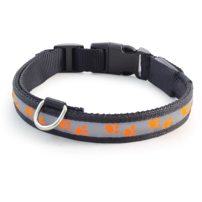 Triol Night City M ошейник светодиодный, 25х310-410 мм, оранжевый