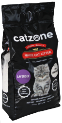 Catzone Lavender комкующийся наполнитель для кошачьего туалета с ароматом лаванды - 10 кг