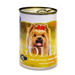Nero Gold консервы для собак с кроликом и олениной - 410 г х 24 шт