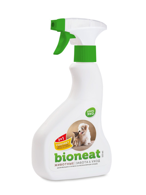 Bioneat средство для дезинфекции и устранения запахов "Животные. Забота и уход" - 500 мл