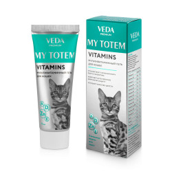 MY TOTEM VITAMINS мультивитаминный гель для кошек - 75 мл