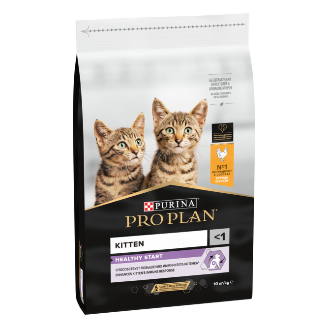 Pro Plan Healthy Start сухой корм для котят, с курицей - 10 кг