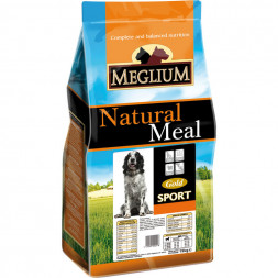 Сухой корм Meglium Sport Gold для активных собак с курицей и говядиной - 15 кг