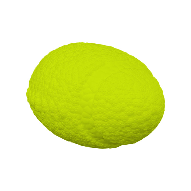 Mr.Kranch игрушка для собак Мяч-регби, неоново-желтый, 14 см