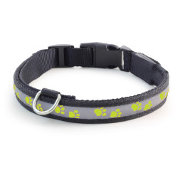 Triol Night City M ошейник светодиодный, 25х310-410 мм, салатовый