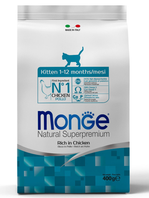 Monge Kitten сухой корм для котят с курицей 400 г