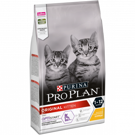 Purina Pro Plan сухой корм для котят от 1 до 12 месяцев с курицей - 1,5 кг