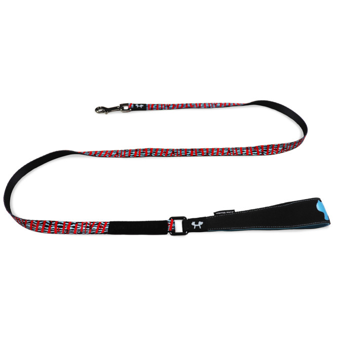 United Pets Complete me поводок для собак, 120 см, 25 мм, красная зебра