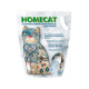 Homecat Морозная свежесть cиликагелевый впитывающий наполнитель с ароматом морозной свежести - 3,8 л