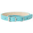Mr.Kranch ошейник для собак, из натуральной кожи, прямой, 39-50 см, бирюзовый