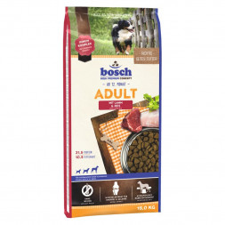 Сухой корм Bosch Adult для малоактивных собак с ягненком и рисом - 15 кг