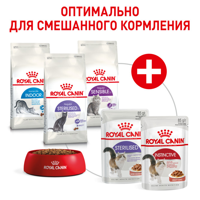 Royal Canin Instinctive; Sterilised набор паучей для взрослых стерилизованных кошек - 85 г х 20 шт