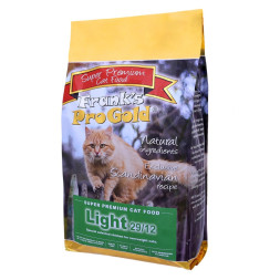 Frank's ProGold Cat Light 29/12 сухой корм для взрослых кошек при избыточном весе, с курицей и рсиом - 3 кг