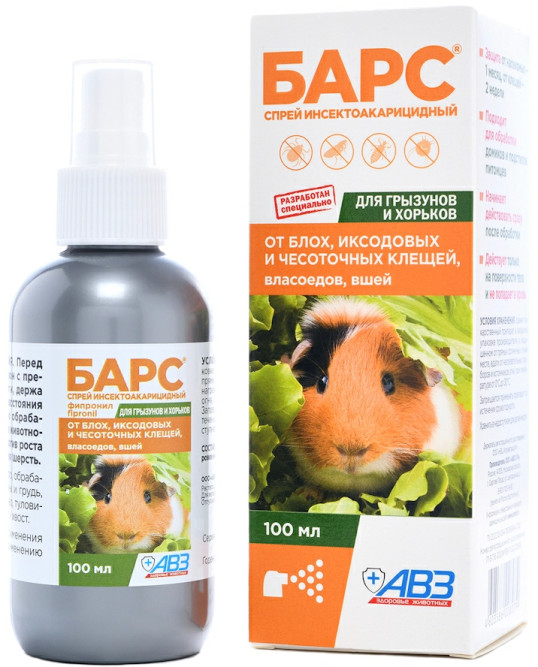 Барс спрей инсектоакарицидный для грызунов - 100 мл