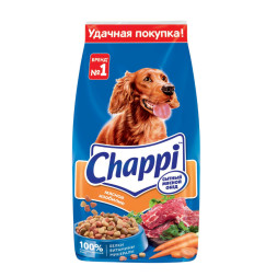 Chappi сухой корм для взрослых собак с мясом, овощами и травами - 15 кг