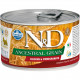 Farmina N&D Ancestral Grain Dog Mini влажный низкозерновой корм для взрослых собак мелких пород с курицей и гранатом - 140 г (6 шт в уп)