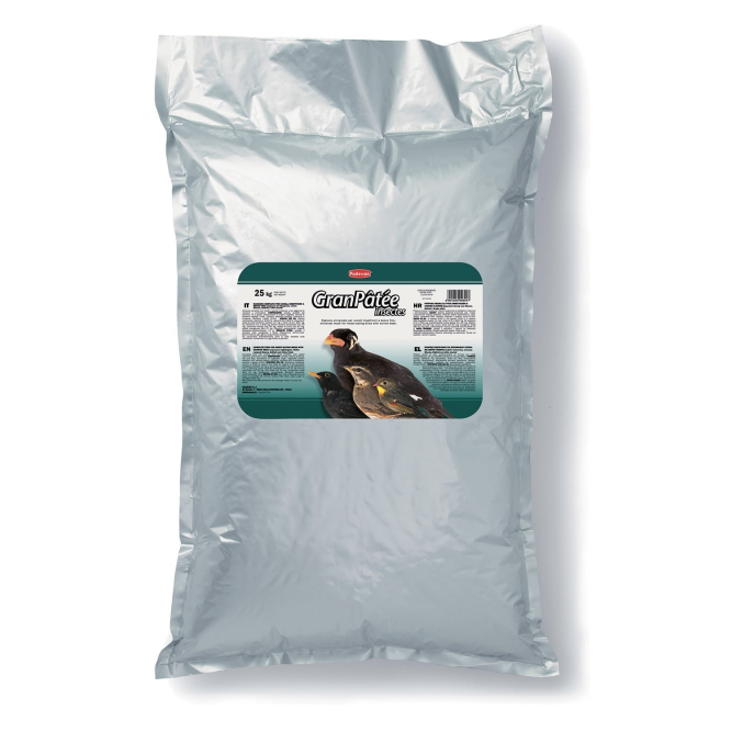 Padovan Granpatee insectes корм для насекомоядных птиц комплексный с насекомыми - 25 кг