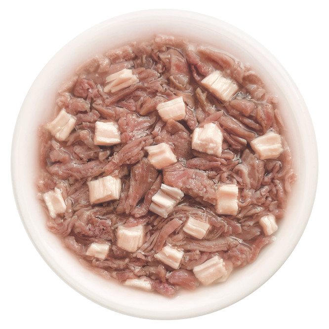 Деревенские лакомства Домашние обеды влажный корм для взрослых кошек с уткой и кроликом в нежном желе, в паучах - 70 г х 12 шт