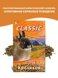 Fiory корм для кроликов Classic гранулированный - 680 г