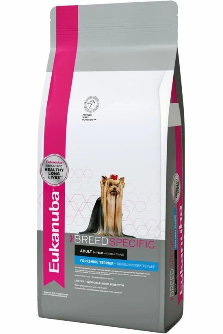 Сухой корм Eukanuba Dog Adult для собак породы йоркширский терьер - 2 кг